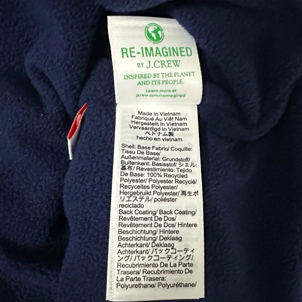 NEW CREWCUTS J. Crew Girls' Heart quilted jacket with PrimaLoft Navy Size Large‎